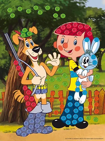 Мозаика из пуговиц 